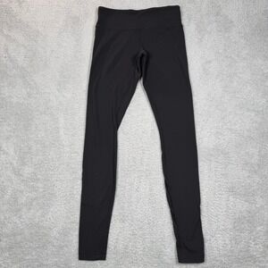 Lululemon Womens Black Athletic Yoga Leggings Full Length Mid Rise Size 6 Sporty